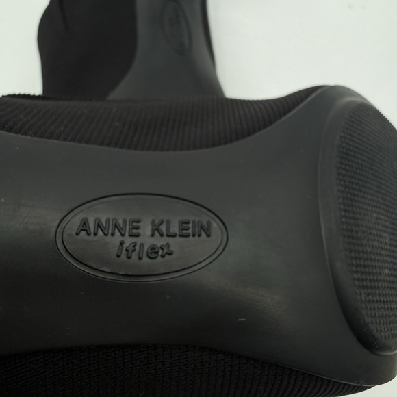Anne Klein Akisabell Mule Heels 6.5M Black Stretch iFlex Kitten Heel NEW In Box - Picture 10 of 16